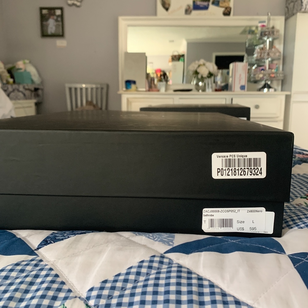 Black Versace Men's Robe